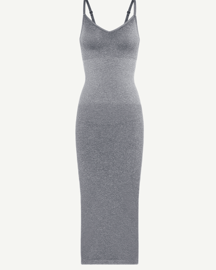 Wholesale Seamless Spaghetti Strap V-neck Maxi Shaper Dress