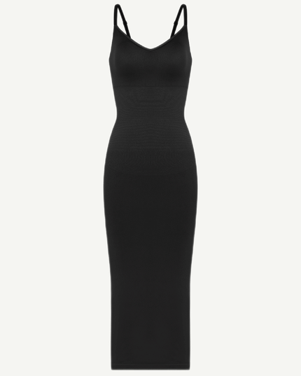 Wholesale Seamless Spaghetti Strap V-neck Maxi Shaper Dress