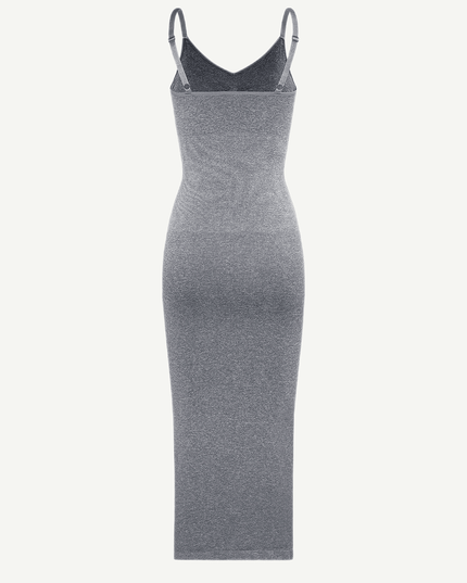 Wholesale Seamless Spaghetti Strap V-neck Maxi Shaper Dress