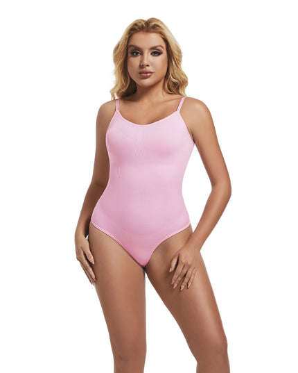 Glide ContourOne seamless shapewear g-string bodysuit in pink NZ