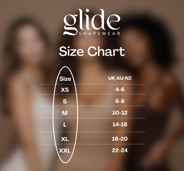 Glide Shapewear Size Chart