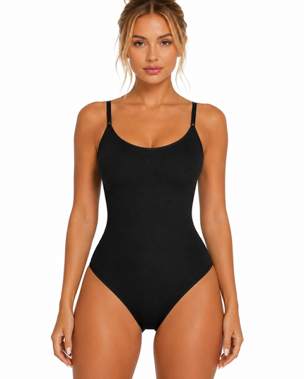 Glide ContourOne seamless shapewear g-string bodysuit in black NZ