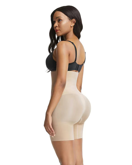 High Waist Tummy Control Shaper Short, side view showing high waist design