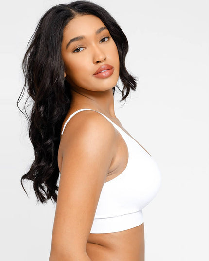 Wholesale Seamless Breast Support Back Fat Reduction Inner Bra With Removable cups