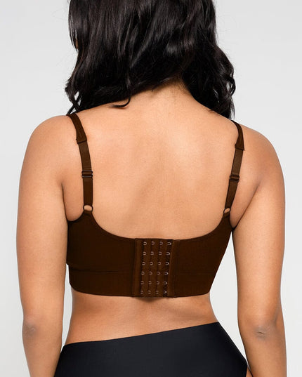 Wholesale Seamless Breast Support Back Fat Reduction Inner Bra With Removable cups
