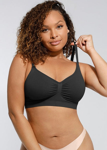SculptEase seamless shaping bra with adjustable straps – Glide Shapewear NZ