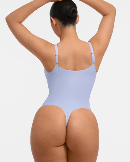 Wholesale Seamless Plunge Chest Support Bodysuit with Clips Inside