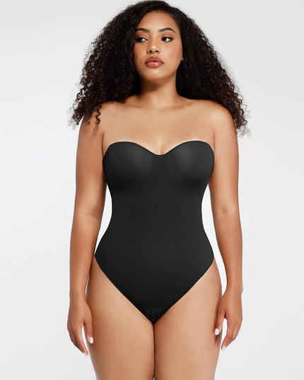 Wholesale One-Piece Underwire Strap Removable Waist And Abdomen Shaping Thong Bodysuit