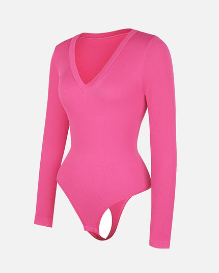 MT230230 - Everyday V-neck Seamless Bodysuit