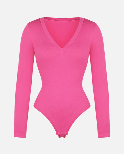 MT230230 - Everyday V-neck Seamless Bodysuit
