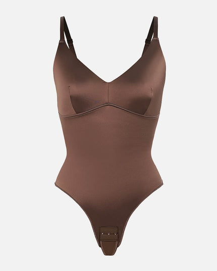 MT230051 - PowerSoft Satin Thong Bodysuit
