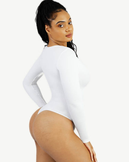 Wholesale Seamless Long Sleeve Outerwear Bodysuit