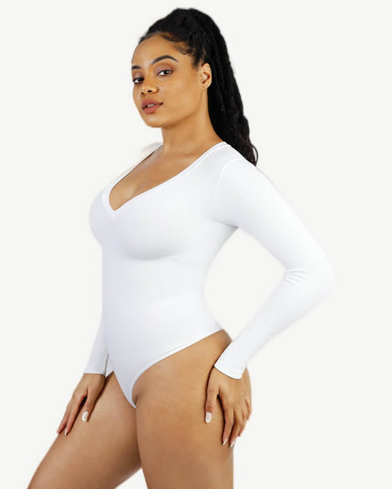 Wholesale Seamless Long Sleeve Outerwear Bodysuit