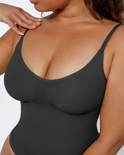 Wholesale Seamless Scultp Covered Bust Jumpsuit Thong Bodysuit