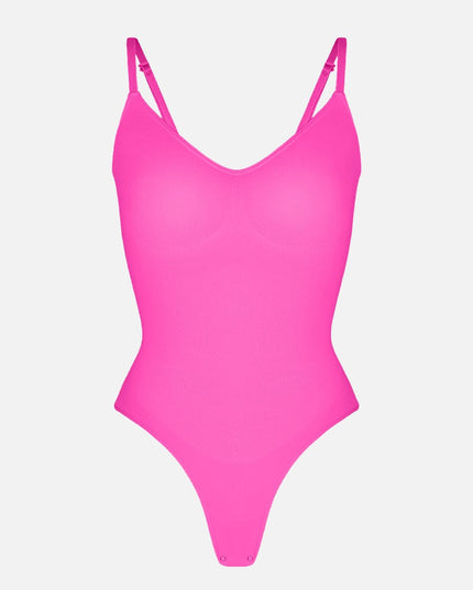 Wholesale Seamless Scultp Covered Bust Jumpsuit Thong Bodysuit