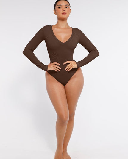MT230230 - Everyday V-neck Seamless Bodysuit