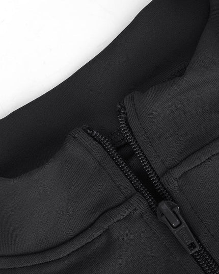 Zip Thong Tummy Control Bodysuit black